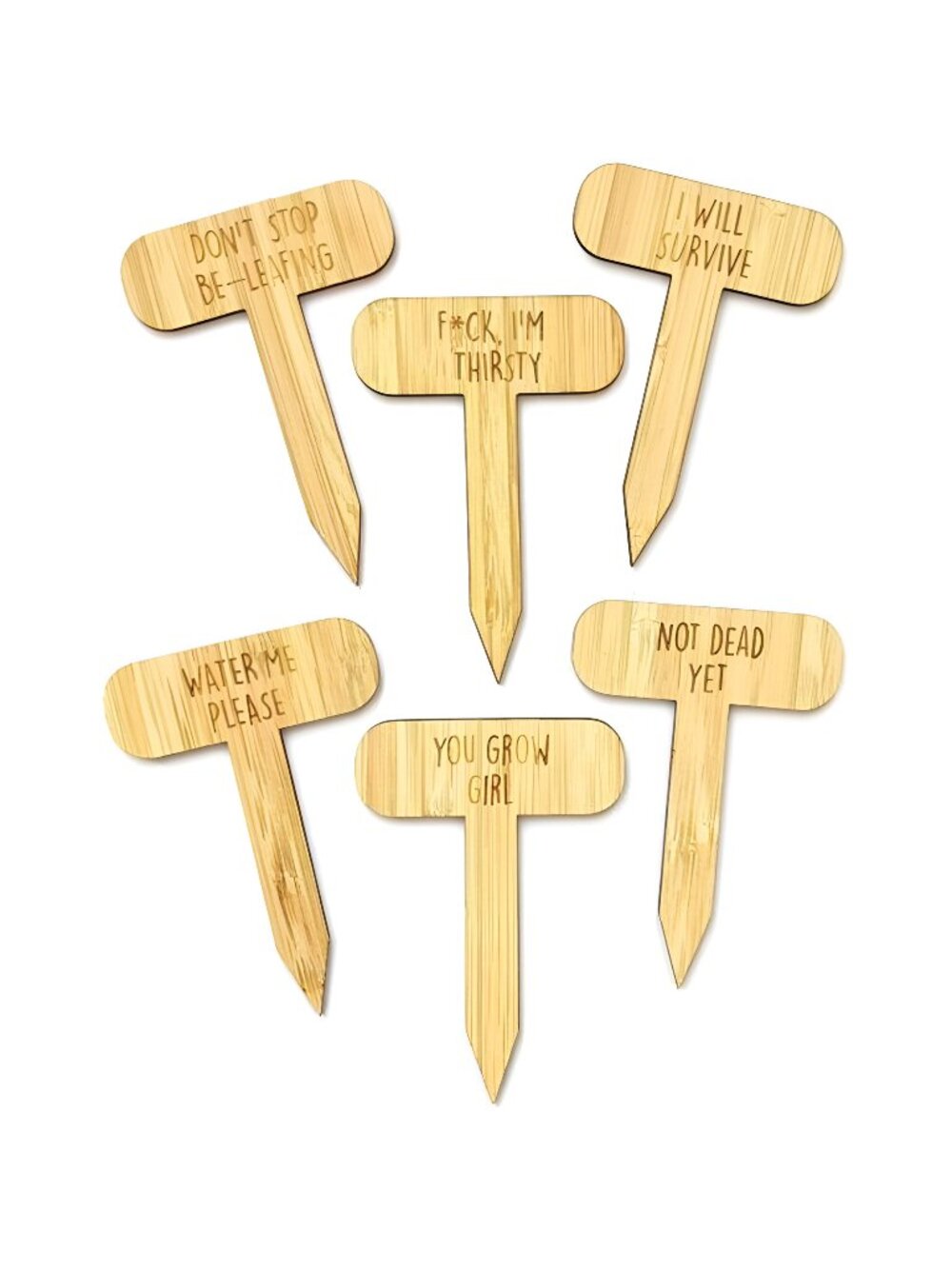 Plant Markers - Indoor Outdoor Plant Label Sign Markers (Joke Set)